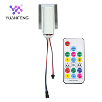 YF Prise Intelligente RGB à Capteur Tactile Trois Boutons, Télécommande, 12V36W, Étanche à la Poussière, Matériau ABS Ignifuge, 1-5mm