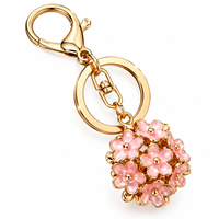 Porte-clés Lumineux en Forme de Canard Animalier Mignon avec Strass Scintillants et Diamants Incrustés en Alliage de Cristal – Grande Vente