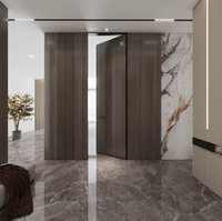 Porte en bois invisible moderne sur mesure, prix d'usine, sans cadre, intérieure/extérieure, blanche, étanche, pour chambre d'hôtel