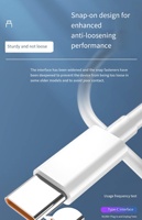 27W 33W 100W 120W 6A 120 W 1m Kabel Pengisian Cepat USB ke Type-C untuk Xiaomi Redmi Poco Pro2-Stok TPE