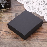 Boîtes d'emballage personnalisées en ruban de papier d'art noir de 2mm d'épaisseur coffret cadeau en carton rigide UV pour vêtements expédition de bijoux bougies