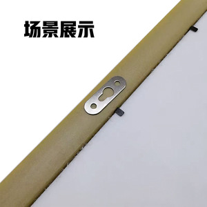 Silver Flat Concealed Hanging Plate 44.2mm X 12mm Stainless Steel Photo <b>Frame</b> Mirror Fixing Hardware Accessory - Product Image 3
