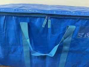 กระเป๋าเก็บของขนาดใหญ่พิเศษปรับแต่งได้พร้อมซิปกระเป๋าพับเก็บได้สำหรับงานหนักวัสดุ PP ประหยัดพื้นที่ในบ้าน - Product Image 3