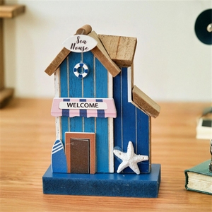 Mini Casa <span class=keywords><strong>de</strong></span> Madera 3D Estilo Náutico <span class=keywords><strong>Vintage</strong></span> - Adorno para el Hogar, <span class=keywords><strong>Decoración</strong></span> <span class=keywords><strong>de</strong></span> Pared, <span class=keywords><strong>Decoración</strong></span> Navideña y <span class=keywords><strong>Decoración</strong></span> para Cafetería - Product Image 3