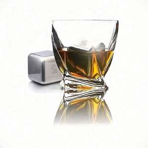 OEM Cheap Price Custom Stainless Steel Whiskey Stones Metal Reusable Ice <b>Cubes</b> for Bar - Product Image 2