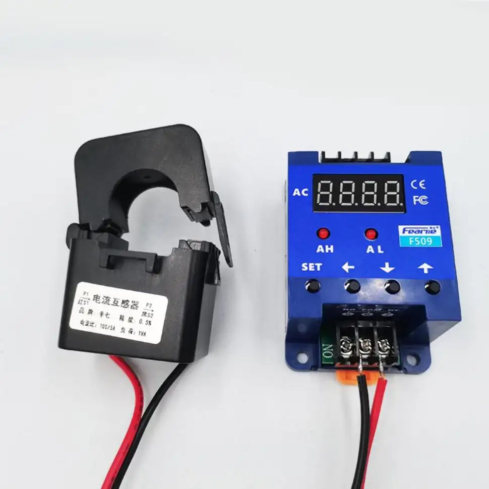 digital display sensor switch F509 normally open and normally closed motor overload protection relay current sensor AC