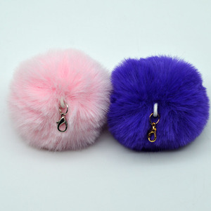 2023 Mới 8Cm 3.1Inch Giả Thỏ Lông Bóng Với Tôm Hùm Nhỏ Clasp Handmade Giả Lông Poms Poms Cho Tự Làm Mũ Vải Trang Trí - Product Image 6