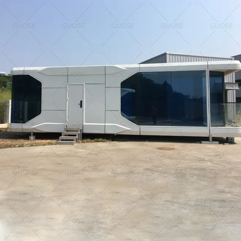 Full Smart House Fully Furnished Hot-selling White Capsule House New Design Luxurious Container House Office Pod