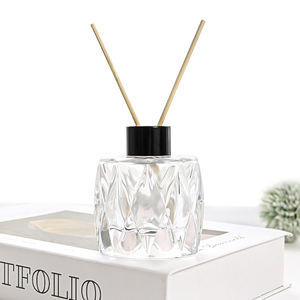 زجاجة ناشر روائح زجاجية فارغة 50: 80 من الزجاج بشبكة ماسية بيضاوية الشكل - Product Image 2