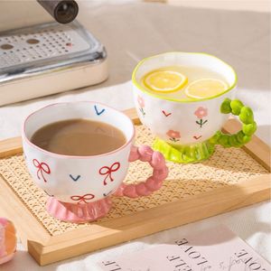 Taza de <span class=keywords><strong>Desayuno</strong></span> de Cerámica de 480 ml, Estilo Dibujos Animados, Pintada a Mano, Linda, Taza de Gran Capacidad, Taza de Café para Oficina - Product Image 2
