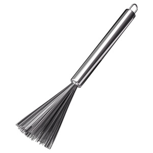 Stainless Steel Pot Scrubber Long Handle Steel Wire Brush For Pan Cleaning - Product Image 5