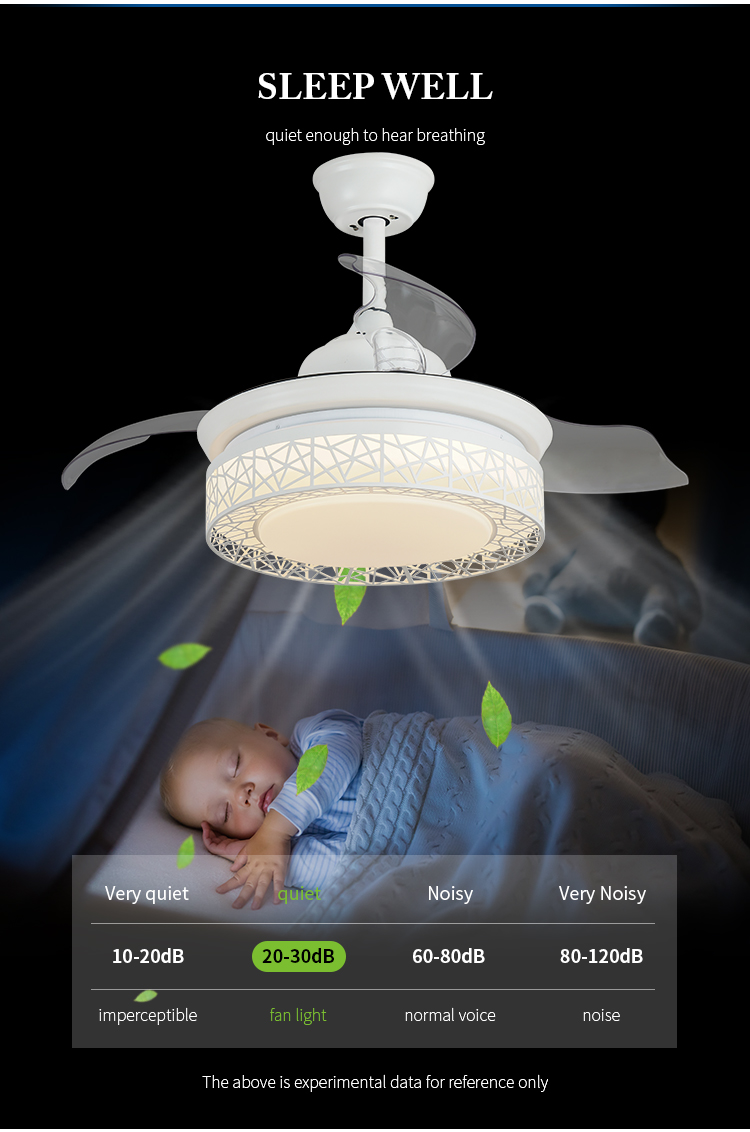 Breezelux retractable ceiling fan with light