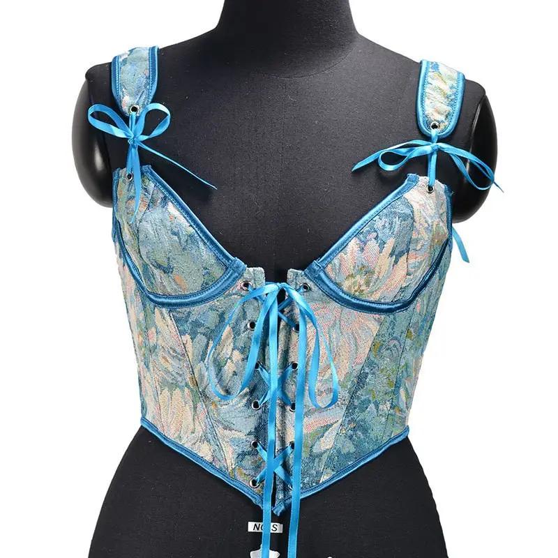 Espartilho sexy, corset feminino de renda plus size, modelador de corpo, lingerie overbust