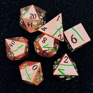 Juego de Dados Personalizados Hechos a Mano y Pintados a Mano para D&D RPG, Dodecaedro de Aleación de Zinc de 7 Piezas, para Fiestas de Adultos, para Juegos de DND, por Feeron - Product Image 5