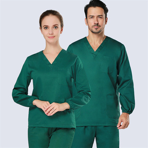 Venta al por mayor personalizado cuello en V uniforme de salón elegante colorido dental uniformes - Product Image 1