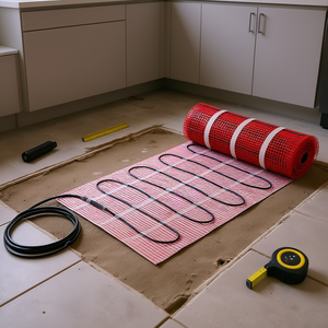 Alfombra Calefactora para Piso de 80 Pies Cuadrados, Autoadhesiva, con Termostato para Calefacción por Piso Radiante - Product Image 2