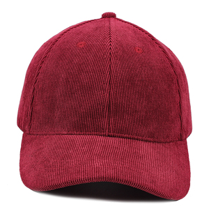 Cappellino da Baseball in velluto a coste in bianco aggiungi i tuoi cappellini con logo personalizzato - Product Image 6