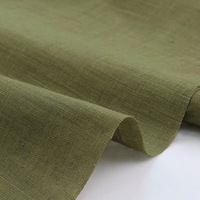 Tissu 100% Lin Biologique Teint Écologique Durable Tissé Poids Moyen Lavé Style Vintage pour Confection de Robes et Chemises Femme