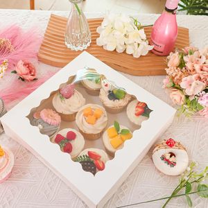 Scatola di Carta Personalizzata per Alimenti, Stampata in <span class=keywords><strong>Rosa</strong></span>, con Finestra Trasparente, per <span class=keywords><strong>Pasticceria</strong></span> e Confezioni di Dolci - Product Image 5