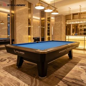 Mesa de Billar Profesional de Pizarra Comercial de Madera Maciza de 8 Pies/9 Pies de Estilo Americano Personalizada STELLARWAY para Bares - Product Image 3