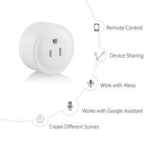 ปลั๊กไฟอัจฉริยะ TY-US Tuya Smart Wifi มาตรฐานอเมริกา 10A ควบคุมระยะไกล ใช้งานร่วมกับ Alexa และ Google Home - Product Image 3