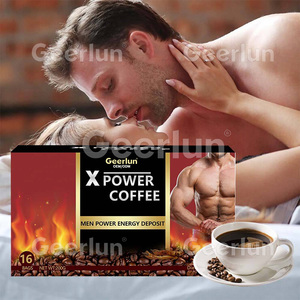 Geerlun OEM Bitkisel Maca Kökü Ginseng Hazır Kahve Tozu Doğal Enerji Verici X Power Kahve Erkekler İçin Canlılık Desteği - Product Image 2