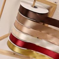 Vente en gros 100 mètres par rouleau rouleau rouleau de ruban de ponçage en soie cadeau couleur unie pas cher ruban de satin 38mm 4cm pour fleurs d'emballage cadeau