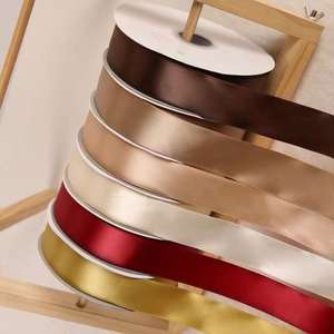 Rollo de cinta de lijado de seda de regalo de 100 yardas por rollo, cinta de satén barata de Color sólido, 38mm, 4cm para papel de regalo, flores - Product Image 3