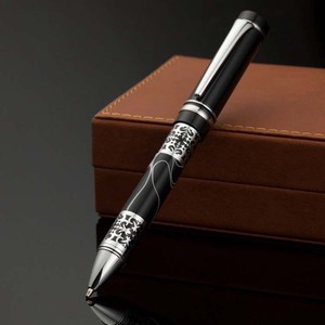 Bolígrafo de Rodillo de Metal con Acetato Acrílico de Alta Calidad, con Patrones de Salpicaduras de Color Ámbar, Mezcla Vibrante y Hermosa - Product Image 5