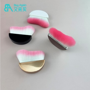 PRO — brosse <span class=keywords><strong>pour</strong></span> ombre à paupières en vrai cheveux de chèvre naturel, pinceaux de maquillage <span class=keywords><strong>pour</strong></span> le nez, ombre à angle unique - Product Image 3