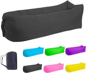 <b>Inflatable</b> Outdoor <b>Sofa</b> <b>Bed</b> Portable Foldable Air <b>Sofa</b> Polyester Material Model - Product Image 1