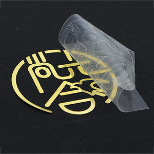 Autocollant de transfert 3D or argent nom LOGO emballage personnalisé autocollant de transfert étanche en métal personnalisé par galvanoplastie - Product Image 5