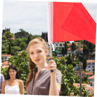 Drapeau de guidage personnalisé haute visibilité, léger, portable, avec mât télescopique en aluminium, impression numérique polyester, marque Ronning Tour