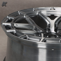 Jantes de course en alliage concave AK forgées 5X112 5X120, neuves, 25 mm pour M3/M4/M5 Mercedes Audi RS 18-21 pouces, chromées