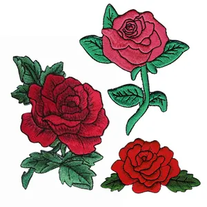 Delta Sigma Theta Blume Rose Eisen auf Stickerei Blumenbeet, benutzer definierte Stickerei Abzeichen Stickerei Patch