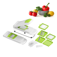 Nieuwe Aankomsthandleiding Keukenapparaat Alles In 1 Handheld Groentechopper Uiensnijder Aardappelfruitsnijder