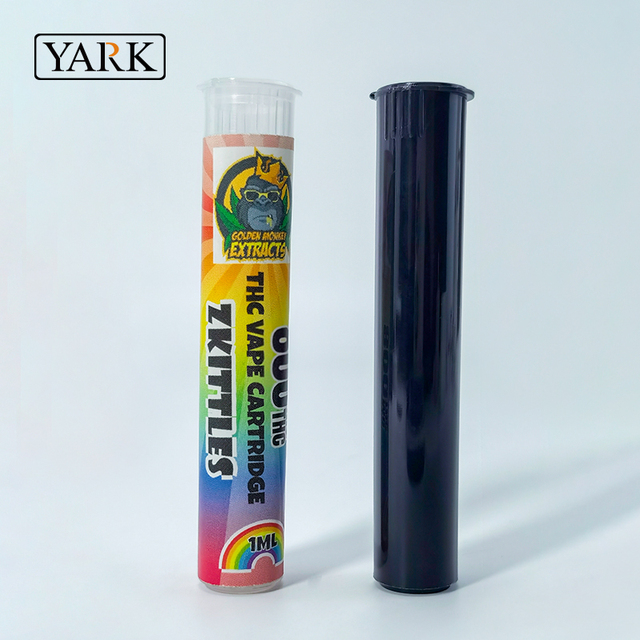 Child Resistant 115mm 120mm Colorful Pre Plastic Cigar Tube Rolled Plastic Tube for Smoking With Cap