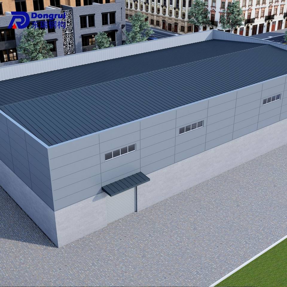 Modern Design 500m2 Pre Fabricated Warehouse House Steel Structure for Food