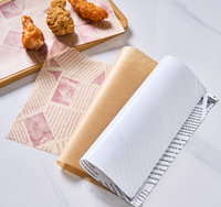 Papier de cuisson en silicone facile à décoller résistant aux hautes températures absorbant l'huile spécifique de cuisine pour le pain enduit à usage alimentaire et industriel