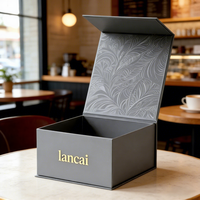 Boîte en carton rigide de 2 mm d'épaisseur, fermeture magnétique, laminage mat, doublure en éponge, logo personnalisé, emballage cadeau de luxe