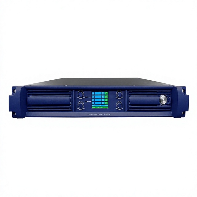 Professional Power Amplifier 4 Channel 3500W Class D GaN Digital Rack Mount Audio Amplifier for Live Sound Concert PA System