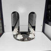 Máquina sopladora de botellas Flexible, sopladora semiautomática de pet, tarro ancho, fabricación