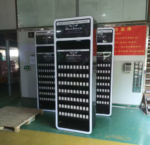 Iron Floor Cosmetic Display Stand With LED <b>Light</b> Strip Push <b>Pull</b> Sliding Tray Custom Makeup Retail Display Rack OEM Wholesale - Product Image 6