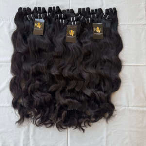 มัดผมชาวเปรูดิบจากธรรมชาติขนมิงค์ดิบหยิกเป็นลอน - Product Image 1