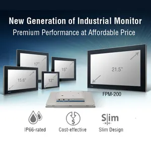 Monitor industrial capacitivo lcd, quadro aberto ip65, monitor de toque 7 8 10.15 17 19 polegadas monitores de tela sensível ao toque industrial 8ms