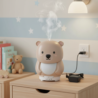 Diffuseur d'arômes en forme d'animal, humidificateur, aromathérapie, lumière LED multicolore, portable, faible bruit, utilisation hôtelière et domestique, breveté