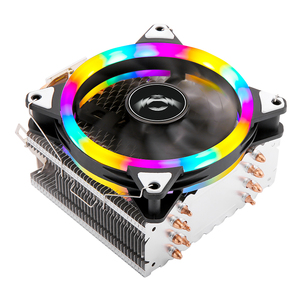 QiuzAim computadora de escritorio 6 tubo de calor <span class=keywords><strong>CPU</strong></span> disipador de calor 12cm computadora ventilador de 4 pines 2011 pines X99 placa base X79 LED silencioso - Product Image 4