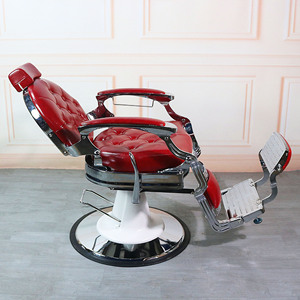 Sedia da Parrucchiere Regolabile con Schienale Reclinabile per Uomo, Speciale per Saloni di Bellezza, Produzione Diretta - Product Image 2