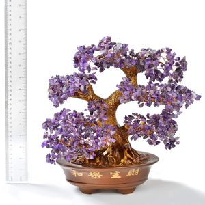 Multi-Gemstone Citrine Bonsai Arbre de Vie avec Pierres Naturelles - Product Image 6