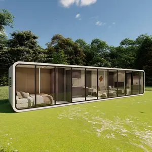 modern design 10ft 20ft 40ft luxury aluminum home modular prefab container villa house flat pack for sale